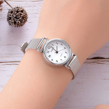 Load image into Gallery viewer, Simple silver Quartz watch