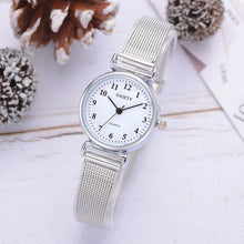 Load image into Gallery viewer, Simple silver Quartz watch