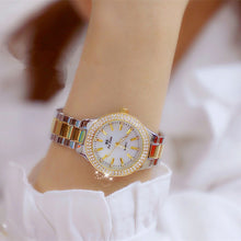Load image into Gallery viewer, Luxury Brand lady Crystal Quartz Watch
